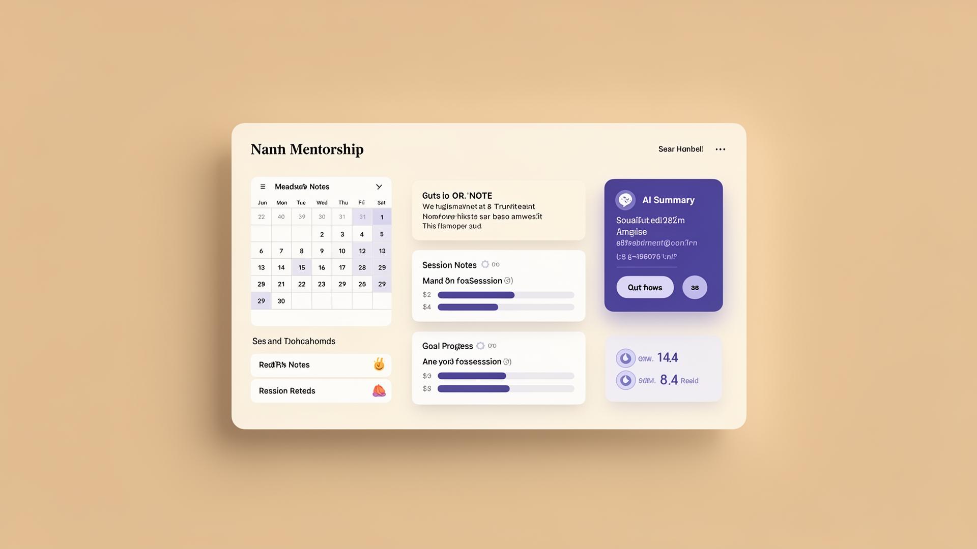 Mentorix session dashboard with AI summary